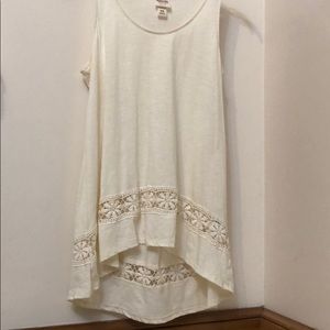 Plain Off White Mosssimo Tank Top